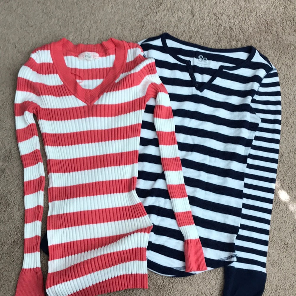 (2) Long sleeve shirts